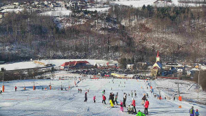 Skiareál Hlubočky - Horní část sjezdovky skiareálu Hlubočky - 18.1.2026 v 10:20