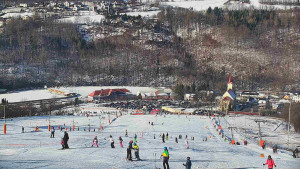 Skiareál Hlubočky - Horní část sjezdovky skiareálu Hlubočky - 18.1.2026 v 10:25