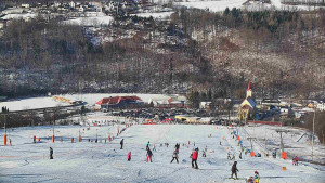 Skiareál Hlubočky - Horní část sjezdovky skiareálu Hlubočky - 18.1.2026 v 10:30