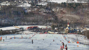 Skiareál Hlubočky - Horní část sjezdovky skiareálu Hlubočky - 18.1.2026 v 10:35
