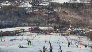 Skiareál Hlubočky - Horní část sjezdovky skiareálu Hlubočky - 18.1.2026 v 10:40