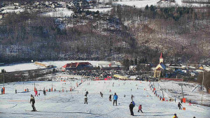 Skiareál Hlubočky - Horní část sjezdovky skiareálu Hlubočky - 18.1.2026 v 11:10