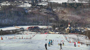 Skiareál Hlubočky - Horní část sjezdovky skiareálu Hlubočky - 18.1.2026 v 11:30
