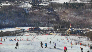 Skiareál Hlubočky - Horní část sjezdovky skiareálu Hlubočky - 18.1.2026 v 11:45