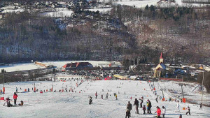 Skiareál Hlubočky - Horní část sjezdovky skiareálu Hlubočky - 18.1.2026 v 11:50