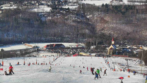 Skiareál Hlubočky - Horní část sjezdovky skiareálu Hlubočky - 18.1.2026 v 11:55