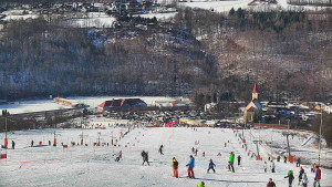 Skiareál Hlubočky - Horní část sjezdovky skiareálu Hlubočky - 18.1.2026 v 12:15