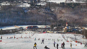 Skiareál Hlubočky - Horní část sjezdovky skiareálu Hlubočky - 18.1.2026 v 12:20