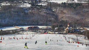 Skiareál Hlubočky - Horní část sjezdovky skiareálu Hlubočky - 18.1.2026 v 12:25