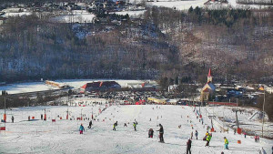 Skiareál Hlubočky - Horní část sjezdovky skiareálu Hlubočky - 18.1.2026 v 12:35