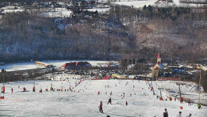 Skiareál Hlubočky - Horní část sjezdovky skiareálu Hlubočky - 18.1.2026 v 12:45