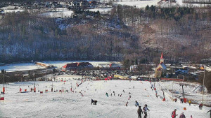 Skiareál Hlubočky - Horní část sjezdovky skiareálu Hlubočky - 18.1.2026 v 12:55