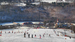 Skiareál Hlubočky - Horní část sjezdovky skiareálu Hlubočky - 18.1.2026 v 13:00