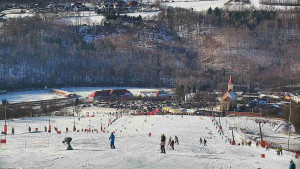 Skiareál Hlubočky - Horní část sjezdovky skiareálu Hlubočky - 18.1.2026 v 13:05