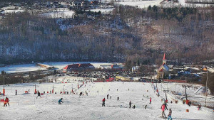 Skiareál Hlubočky - Horní část sjezdovky skiareálu Hlubočky - 18.1.2026 v 13:10