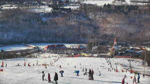 Skiareál Hlubočky - Horní část sjezdovky skiareálu Hlubočky - 18.1.2026 v 13:15