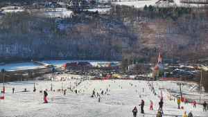 Skiareál Hlubočky - Horní část sjezdovky skiareálu Hlubočky - 18.1.2026 v 13:25