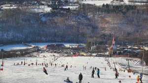 Skiareál Hlubočky - Horní část sjezdovky skiareálu Hlubočky - 18.1.2026 v 13:30