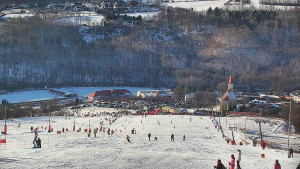 Skiareál Hlubočky - Horní část sjezdovky skiareálu Hlubočky - 18.1.2026 v 14:05