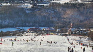 Skiareál Hlubočky - Horní část sjezdovky skiareálu Hlubočky - 18.1.2026 v 14:10
