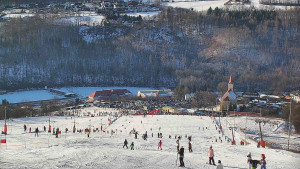 Skiareál Hlubočky - Horní část sjezdovky skiareálu Hlubočky - 18.1.2026 v 14:15