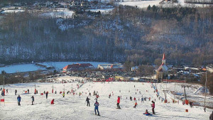 Skiareál Hlubočky - Horní část sjezdovky skiareálu Hlubočky - 18.1.2026 v 14:20