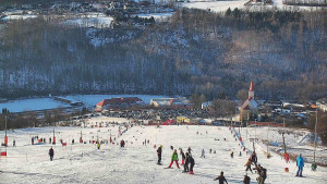 Skiareál Hlubočky - Horní část sjezdovky skiareálu Hlubočky - 18.1.2026 v 14:25