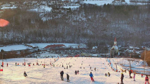 Skiareál Hlubočky - Horní část sjezdovky skiareálu Hlubočky - 18.1.2026 v 15:55