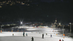 Horní část sjezdovky skiareálu Hlubočky