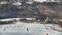 Horní část sjezdovky skiareálu Hlubočky
