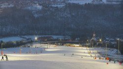 Horní část sjezdovky skiareálu Hlubočky