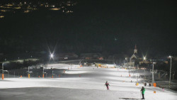 Horní část sjezdovky skiareálu Hlubočky