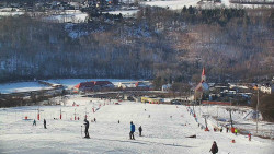 Horní část sjezdovky skiareálu Hlubočky