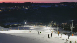 Horní část sjezdovky skiareálu Hlubočky