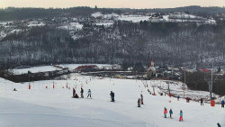 Horní část sjezdovky skiareálu Hlubočky