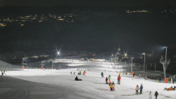 Horní část sjezdovky skiareálu Hlubočky