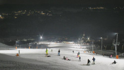 Horní část sjezdovky skiareálu Hlubočky