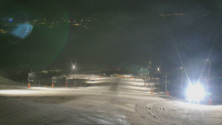 Horní část sjezdovky skiareálu Hlubočky