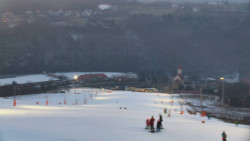 Horní část sjezdovky skiareálu Hlubočky