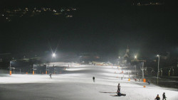 Horní část sjezdovky skiareálu Hlubočky