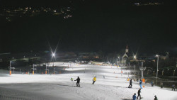 Horní část sjezdovky skiareálu Hlubočky