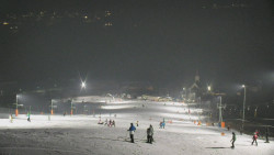 Horní část sjezdovky skiareálu Hlubočky