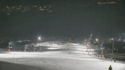 Horní část sjezdovky skiareálu Hlubočky