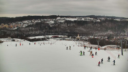 Horní část sjezdovky skiareálu Hlubočky