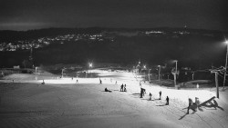 Horní část sjezdovky skiareálu Hlubočky