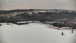 Horní část sjezdovky skiareálu Hlubočky