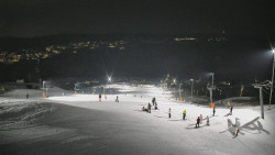 Horní část sjezdovky skiareálu Hlubočky