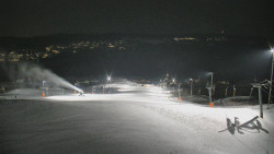 Horní část sjezdovky skiareálu Hlubočky