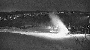 Skiareál Hlubočky - Horní část sjezdovky skiareálu Hlubočky - 1.2.2026 v 00:55 Skiareál Hlubočky - Horní část sjezdovky skiareálu Hlubočky - 1.2.2026 v 00:55