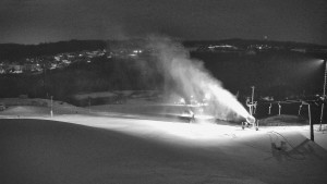 Skiareál Hlubočky - Horní část sjezdovky skiareálu Hlubočky - 1.2.2026 v 01:55 Skiareál Hlubočky - Horní část sjezdovky skiareálu Hlubočky - 1.2.2026 v 01:55